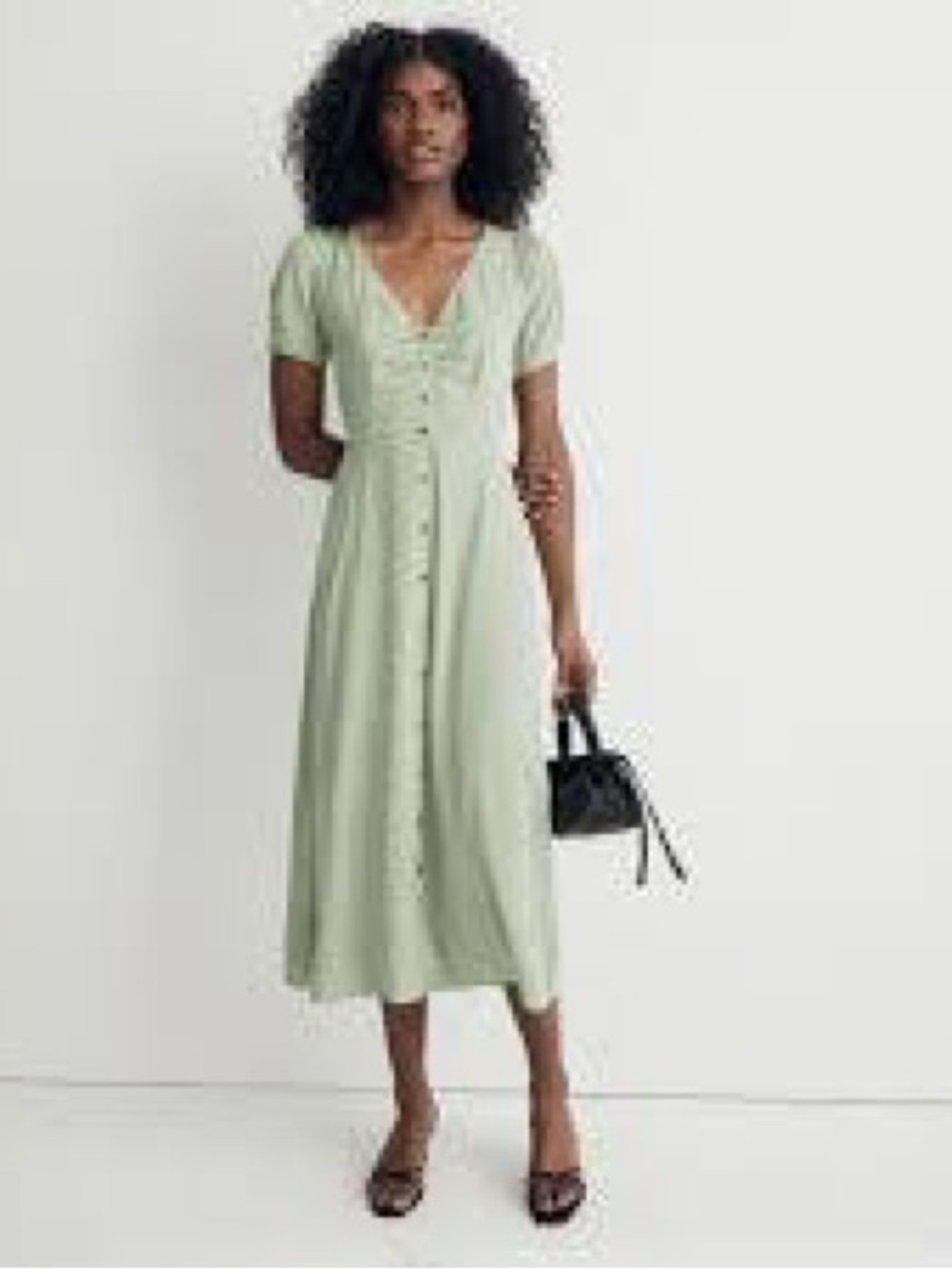 Madewell Leedra Button-Front Midi Dress 2